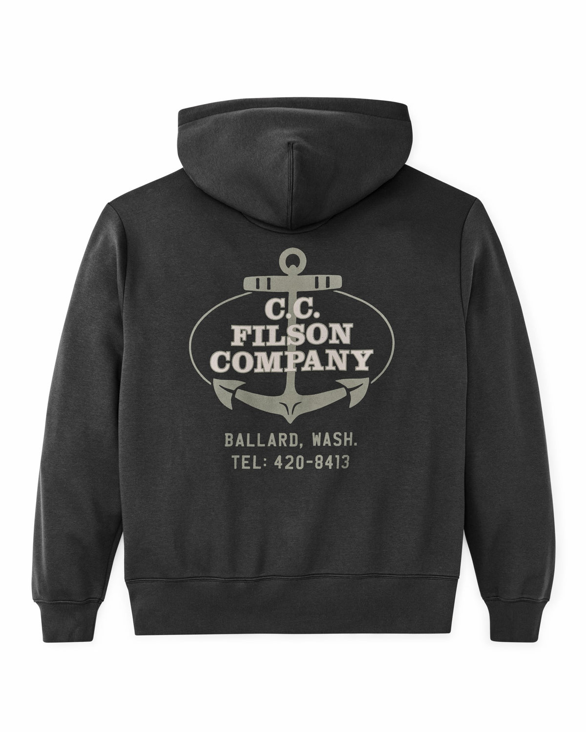 Men Filson Ballard Graphic Hoodie - Faded Black