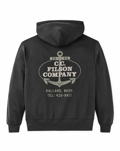 Men Filson Ballard Graphic Hoodie - Faded Black