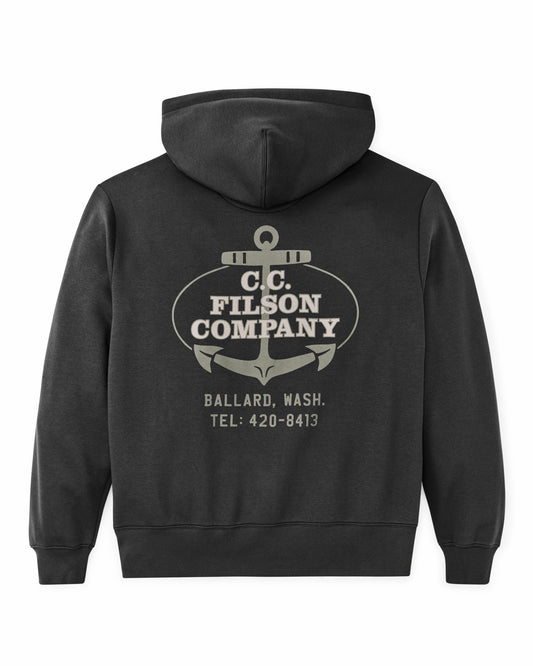 Men Filson Ballard Graphic Hoodie - Faded Black