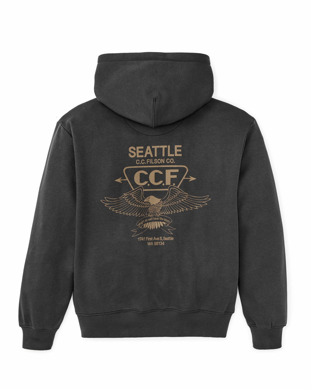 Men Filson Seattle Graphic Hoodie - Faded Black