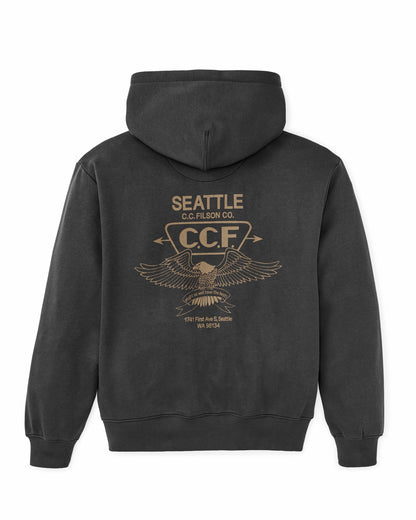 Men Filson Seattle Graphic Hoodie - Faded Black