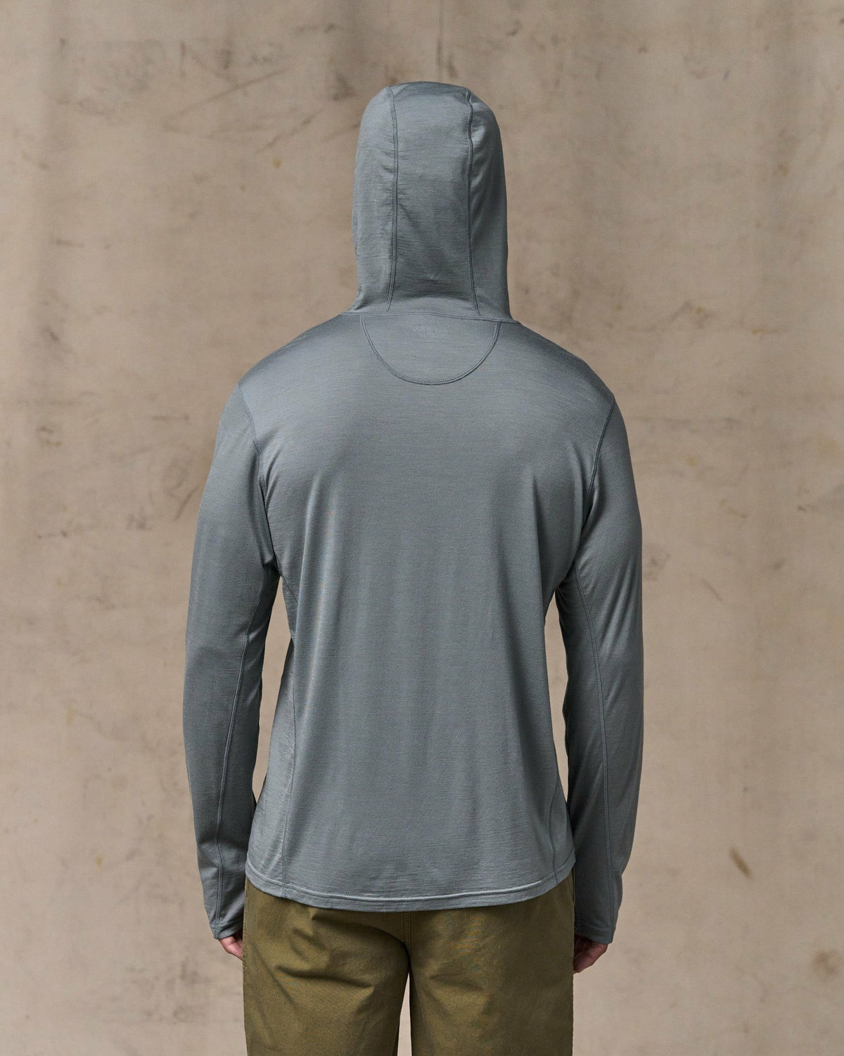Men Filson Wool-Blend UPF Hoodie - Sage Gray