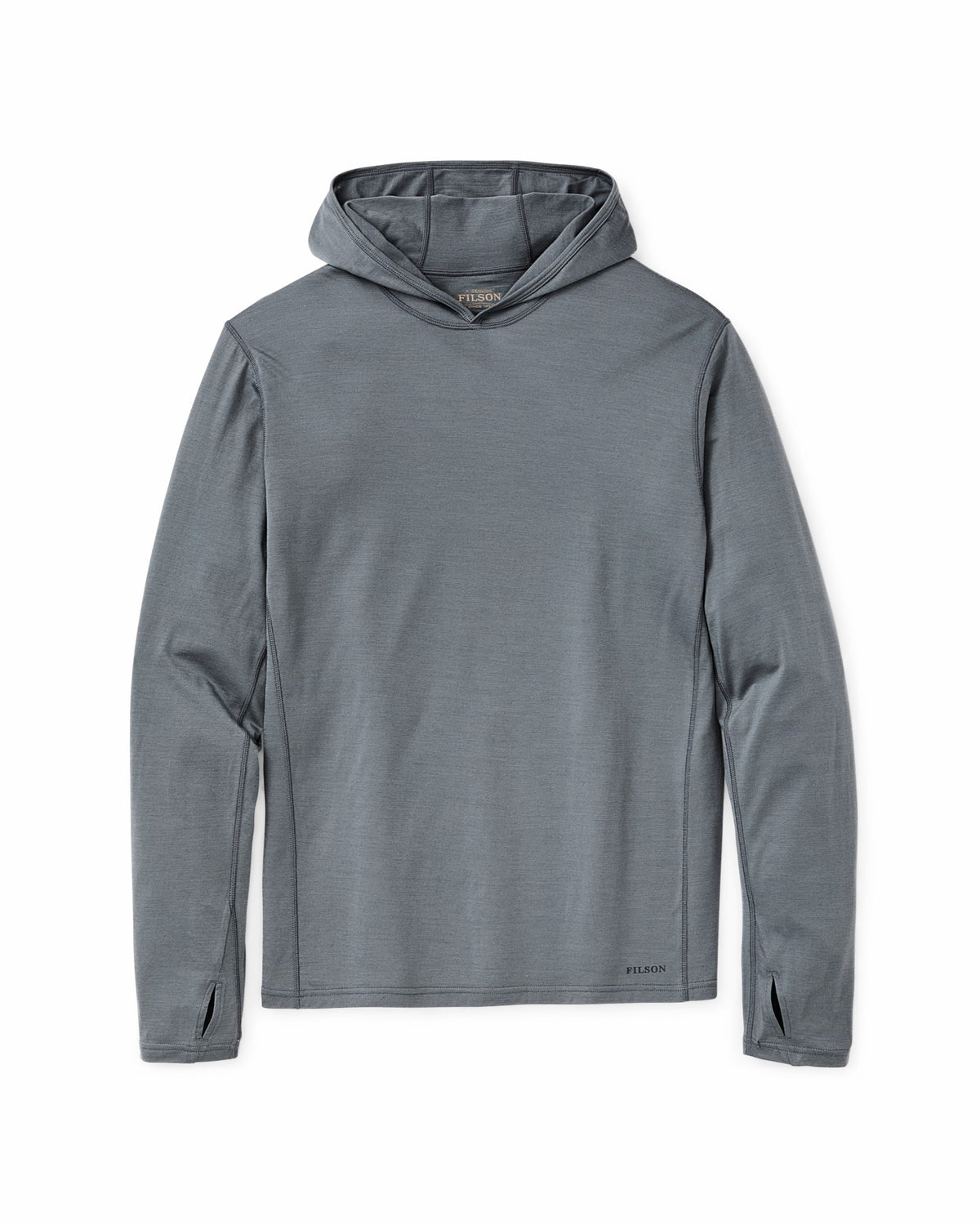 Men Filson Wool-Blend UPF Hoodie - Sage Gray