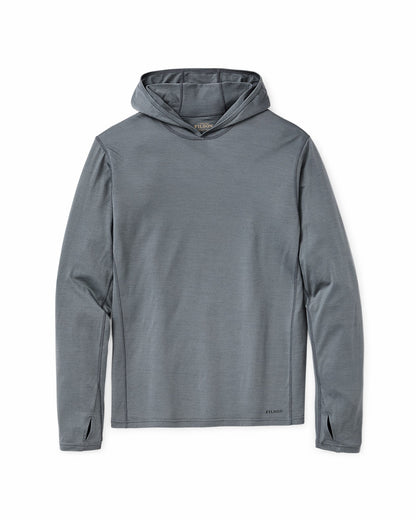 Men Filson Wool-Blend UPF Hoodie - Sage Gray
