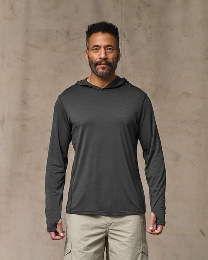 Men Filson Wool-Blend UPF Hoodie - Raven