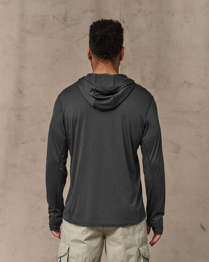 Men Filson Wool-Blend UPF Hoodie - Raven