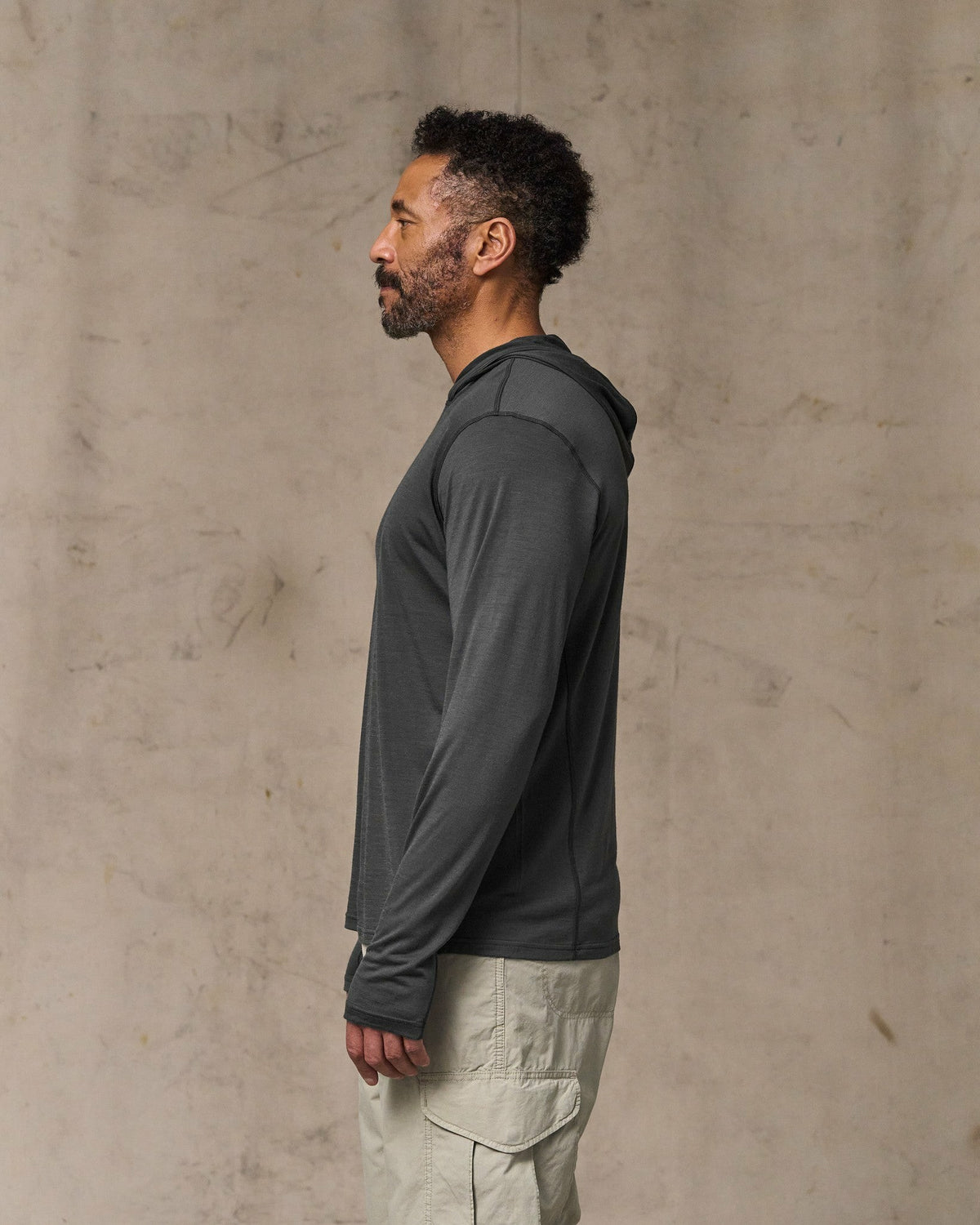 Men Filson Wool-Blend UPF Hoodie - Raven