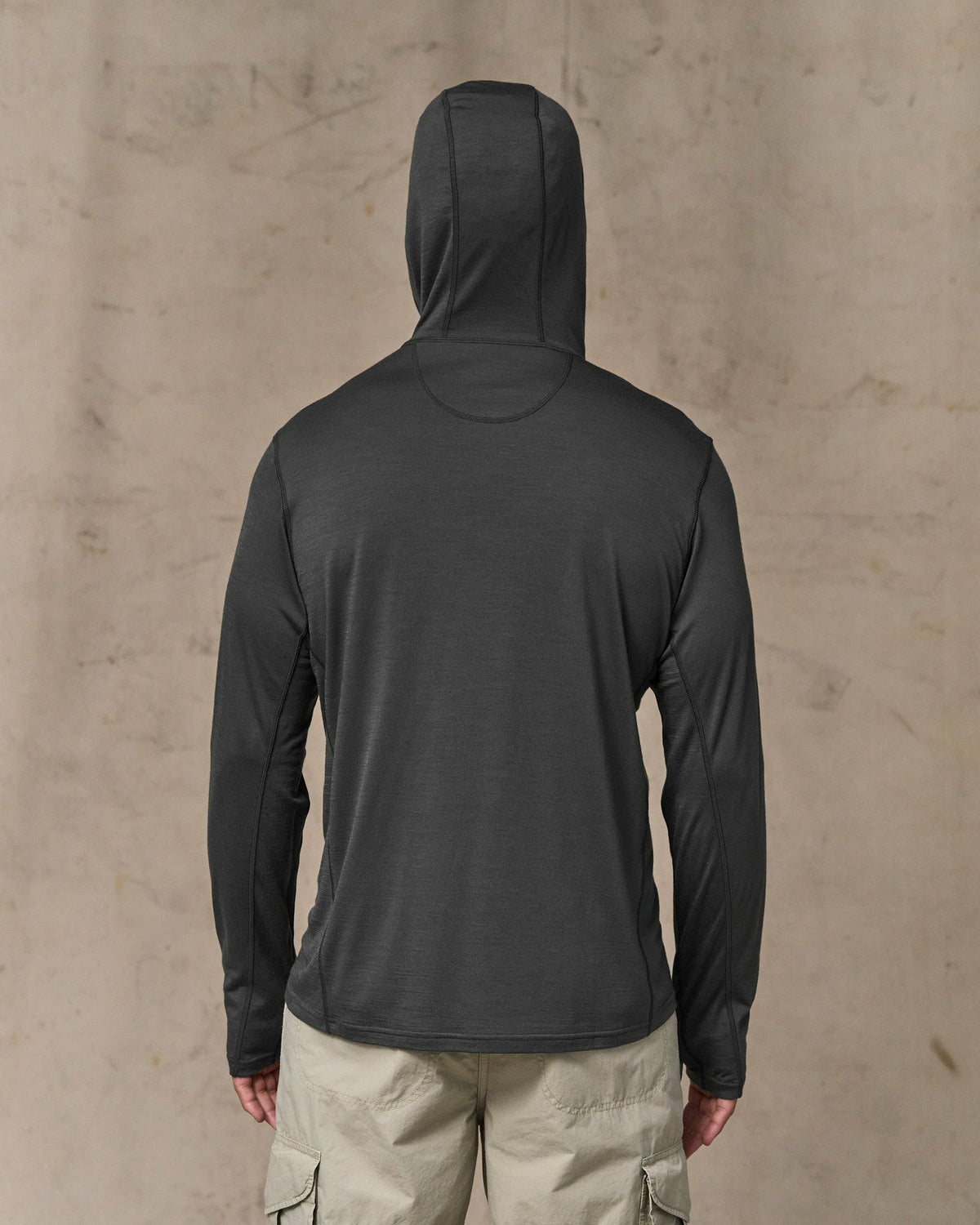 Men Filson Wool-Blend UPF Hoodie - Raven
