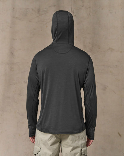 Men Filson Wool-Blend UPF Hoodie - Raven
