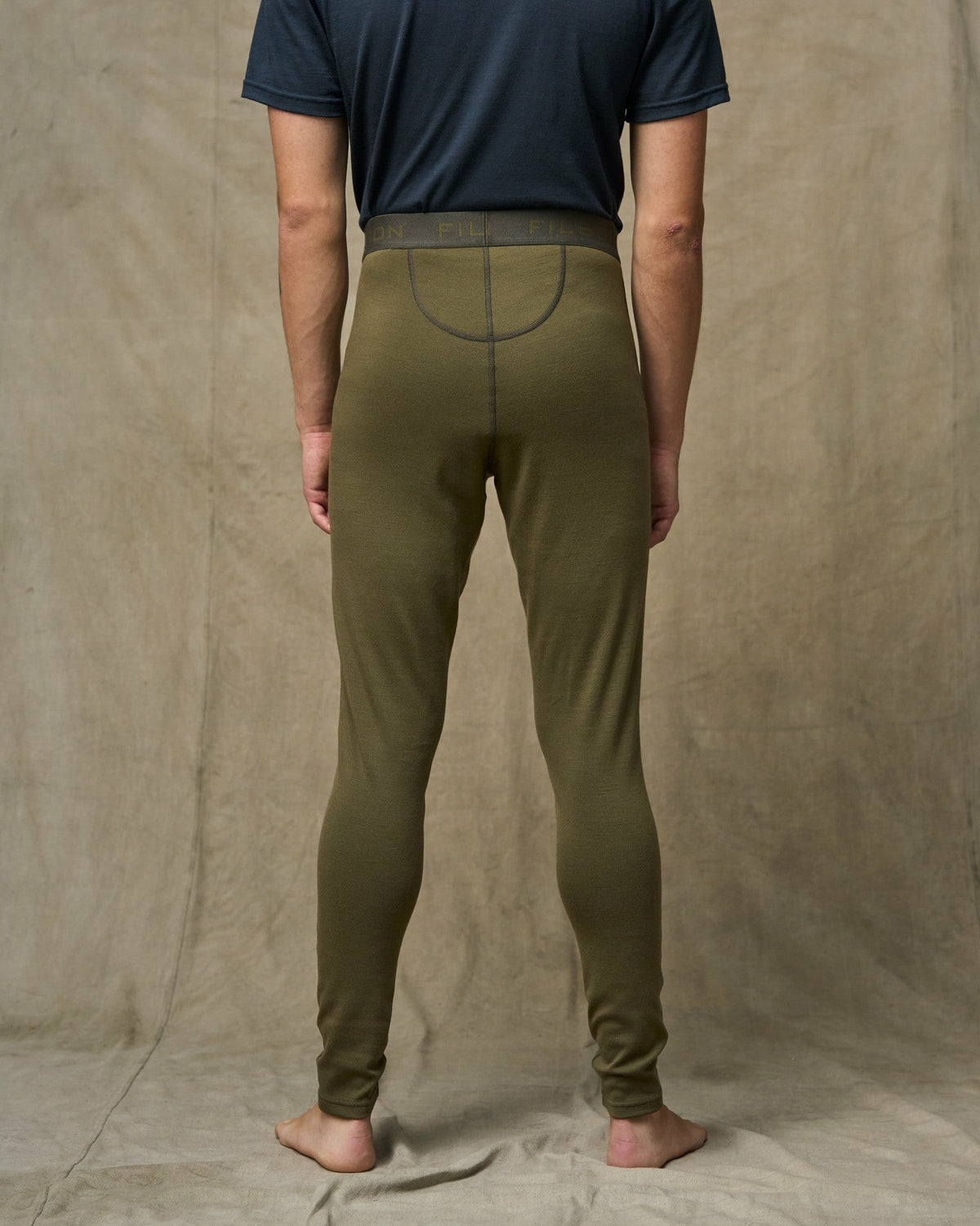 Men Filson 400g Merino Wool Bottoms - Dark Olive