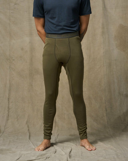 Men Filson 400g Merino Wool Bottoms - Dark Olive