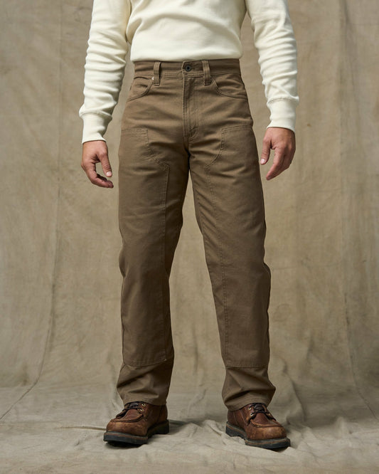 Men Filson Dry Tin Double Front Pants - Marsh Olive