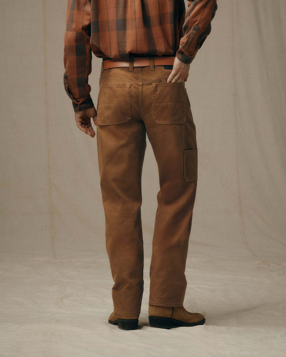Men Filson Dry Tin Double Front Pants - Whiskey