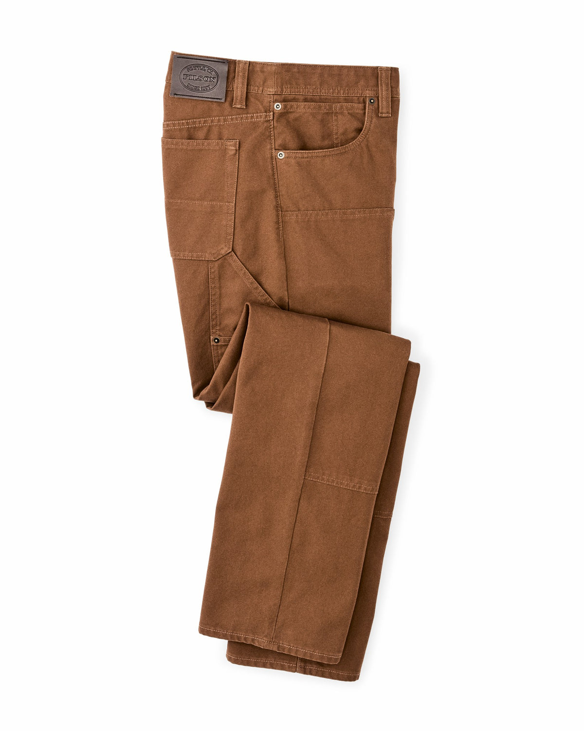 Men Filson Dry Tin Double Front Pants - Whiskey
