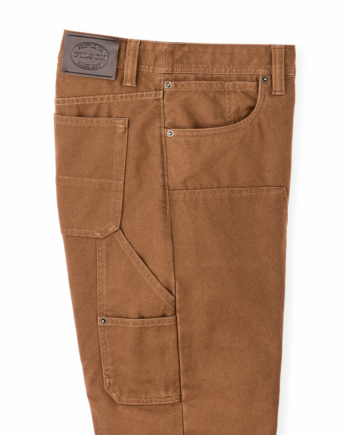 Men Filson Dry Tin Double Front Pants - Whiskey