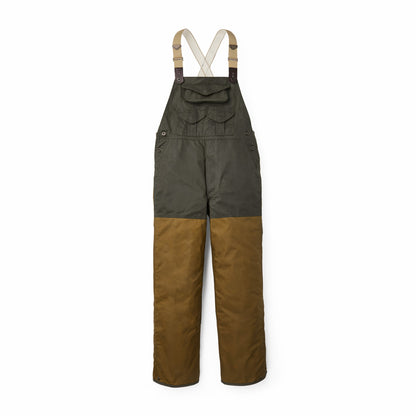 Men Filson Tin Cloth Double Hunting Bibs with Zipper