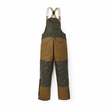 Men Filson Tin Cloth Double Hunting Bibs with Zipper