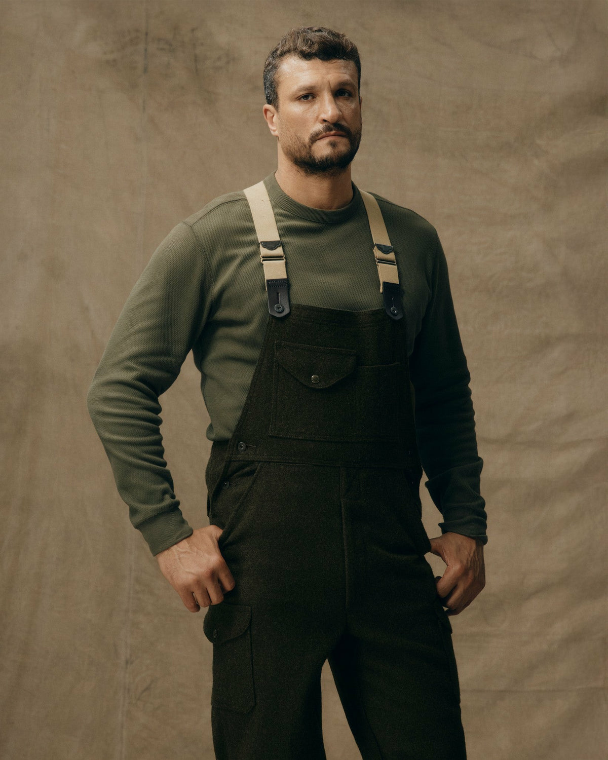 Men Filson Mackinaw Wool Bibs