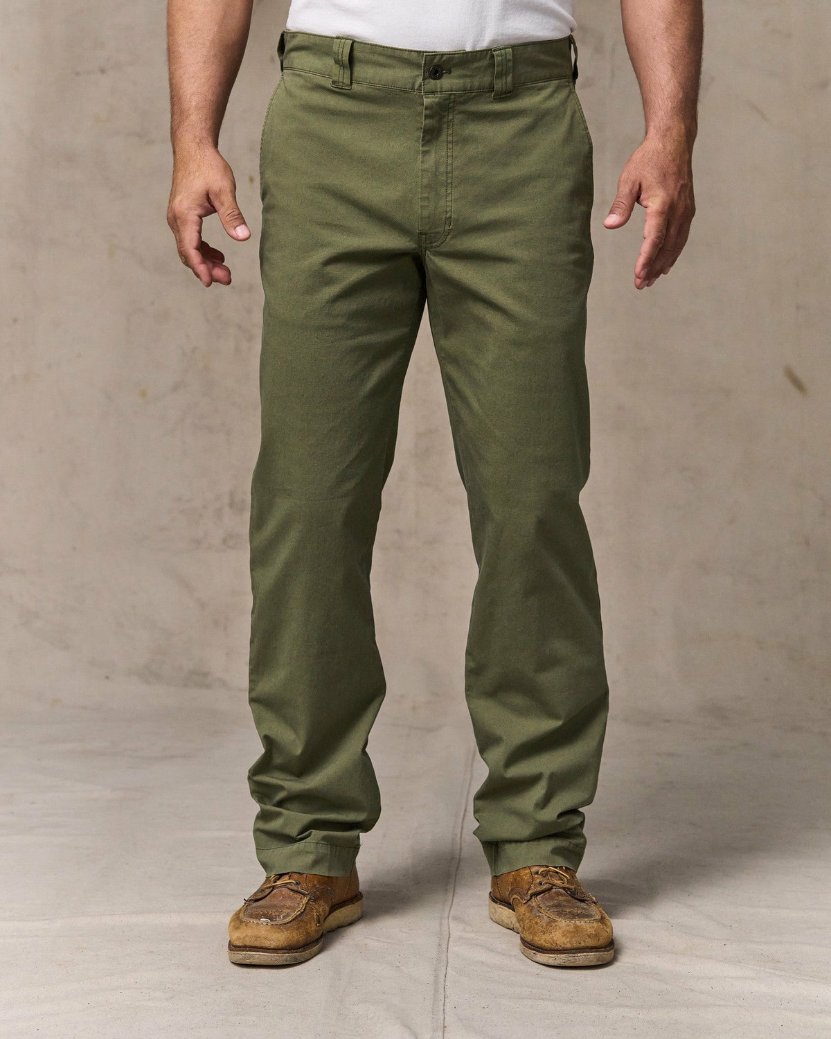 Men Filson Granite Mountain Flat Front Pants - Burnt Olive