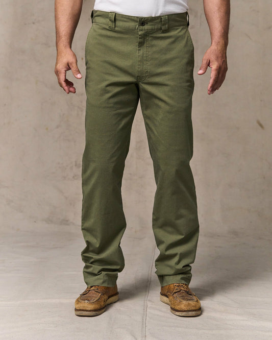 Men Filson Granite Mountain Flat Front Pants - Burnt Olive