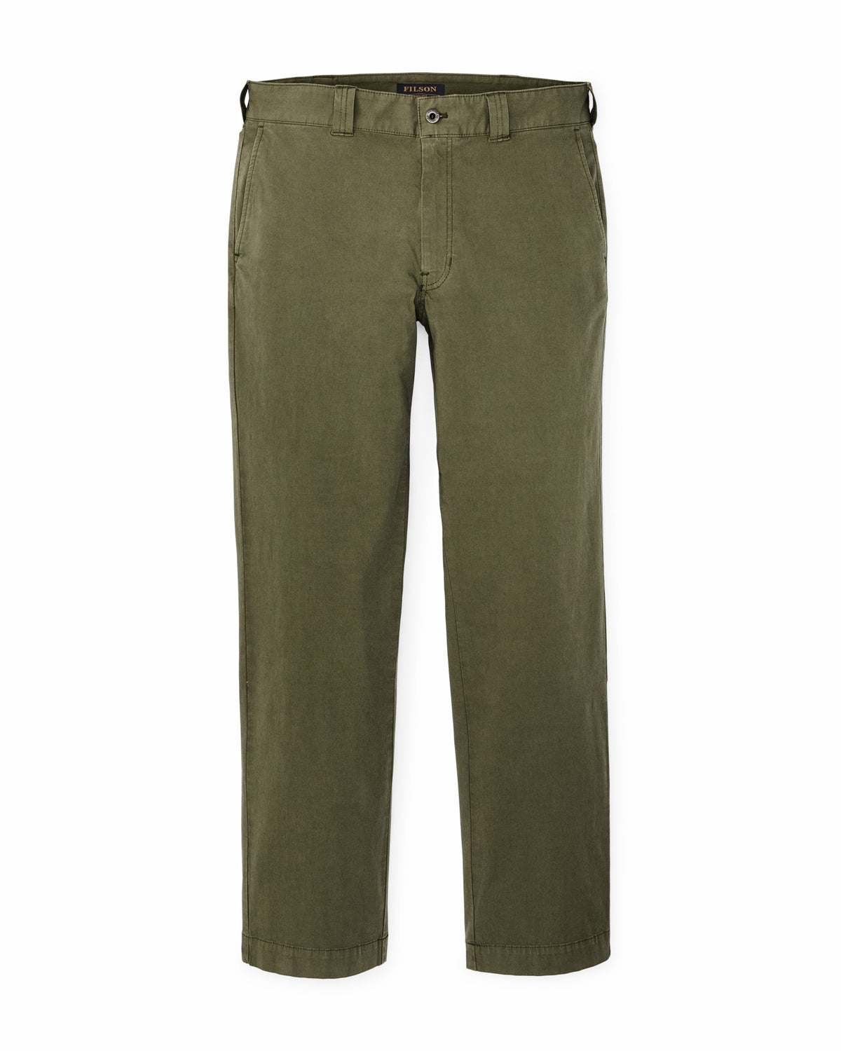 Men Filson Granite Mountain Flat Front Pants - Burnt Olive