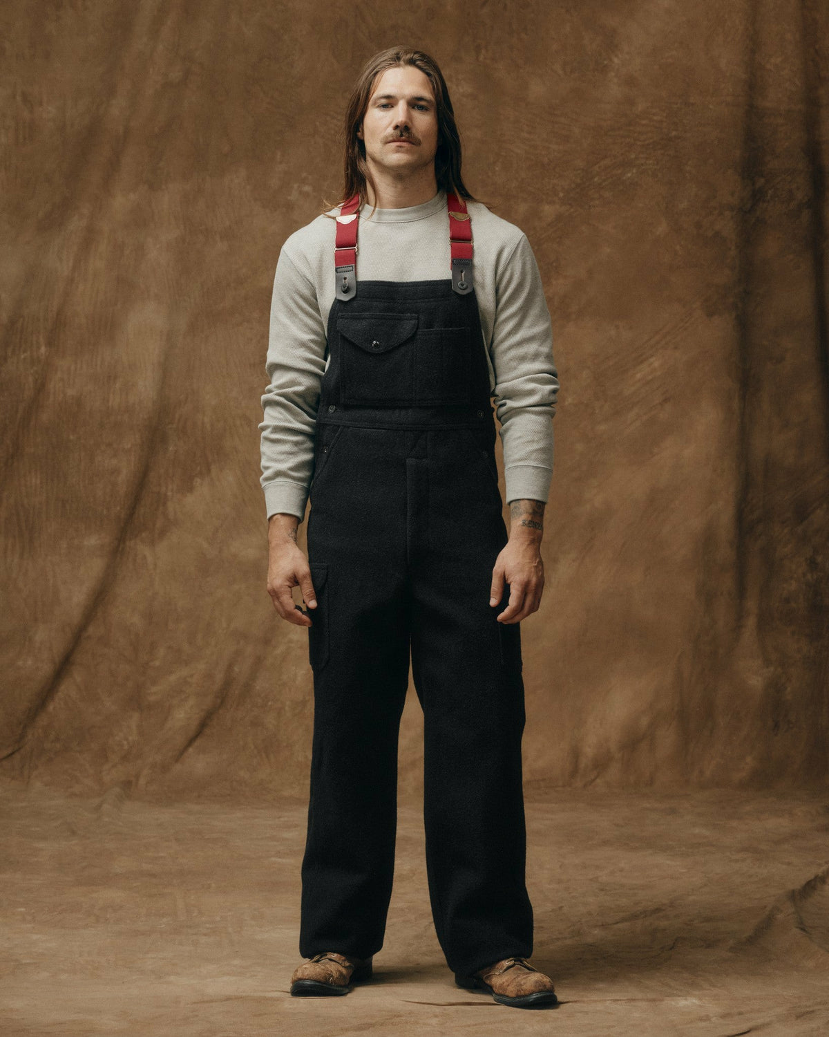 Men Filson Mackinaw Wool Bibs