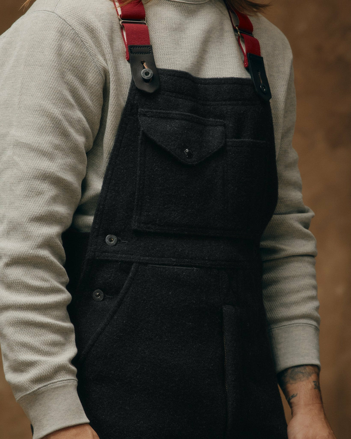 Men Filson Mackinaw Wool Bibs