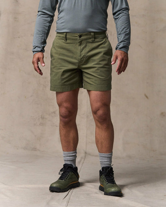 Men Filson Granite Mountain 6" Shorts - Burnt Olive