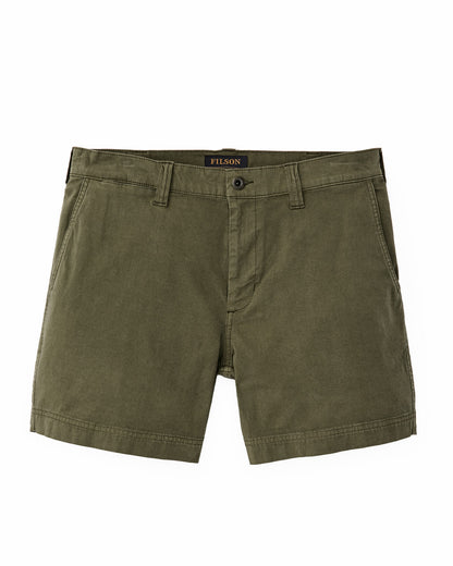 Men Filson Granite Mountain 6" Shorts - Burnt Olive