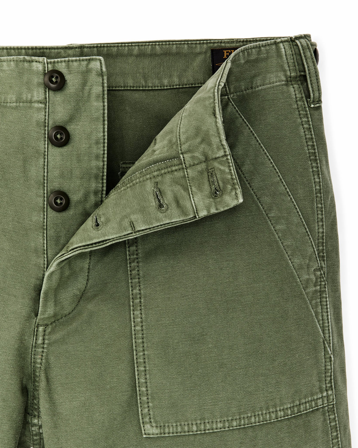 Men Filson Field Supply Shorts - Washed Fatigue Green