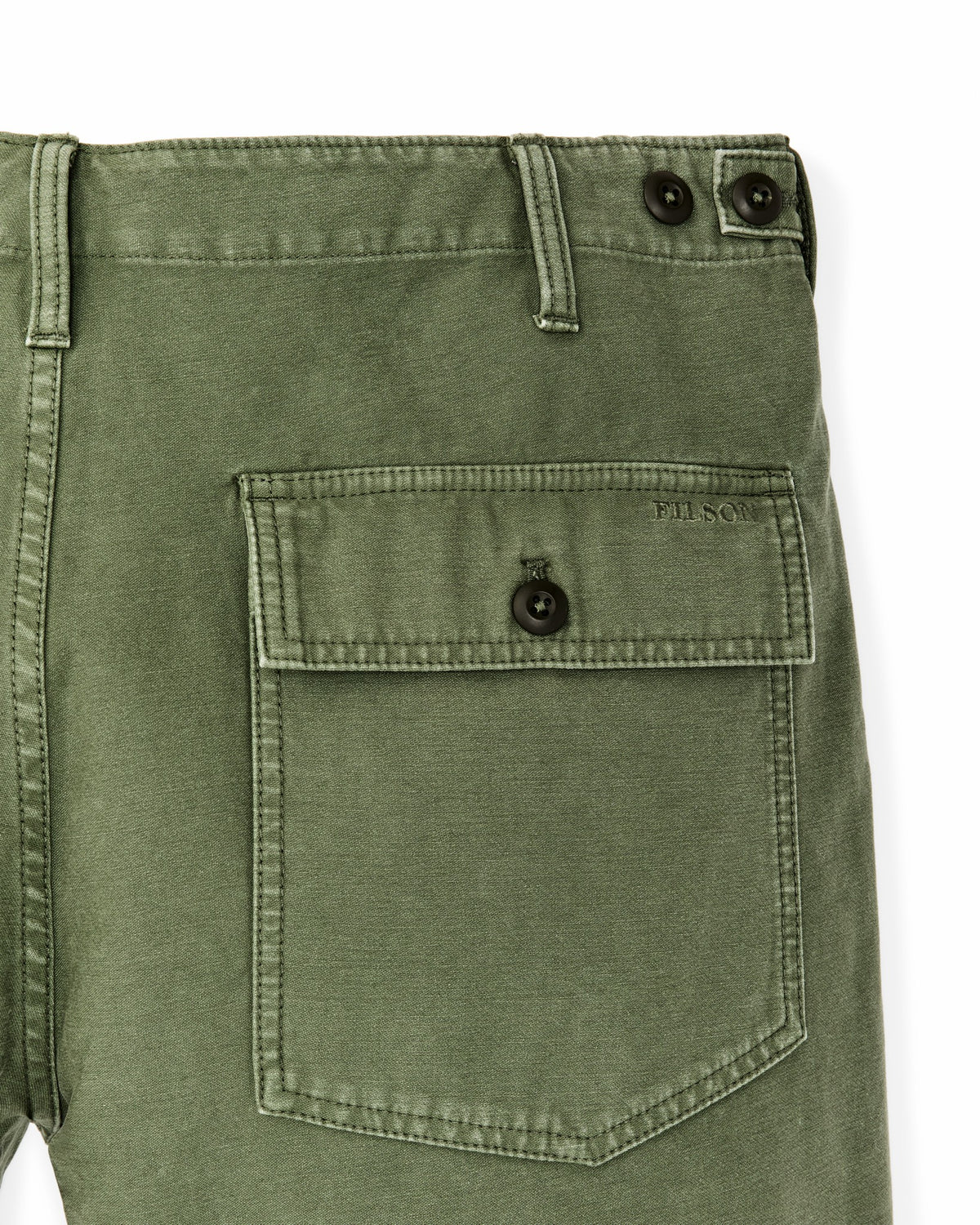 Men Filson Field Supply Shorts - Washed Fatigue Green