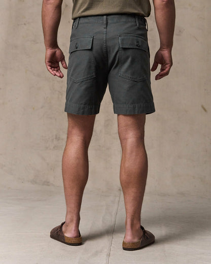 Men Filson Field Supply Shorts - Washed Faded Black