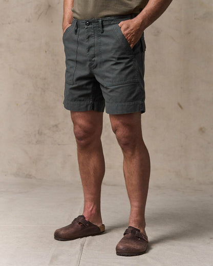 Men Filson Field Supply Shorts - Washed Faded Black