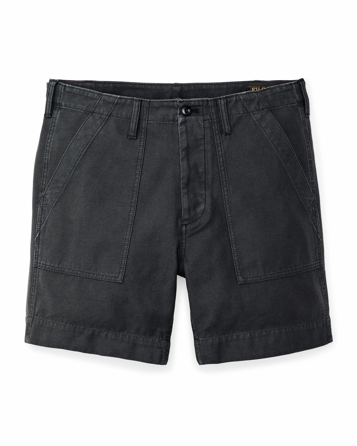 Men Filson Field Supply Shorts - Washed Faded Black