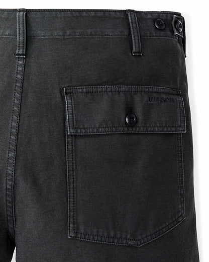 Men Filson Field Supply Shorts - Washed Faded Black