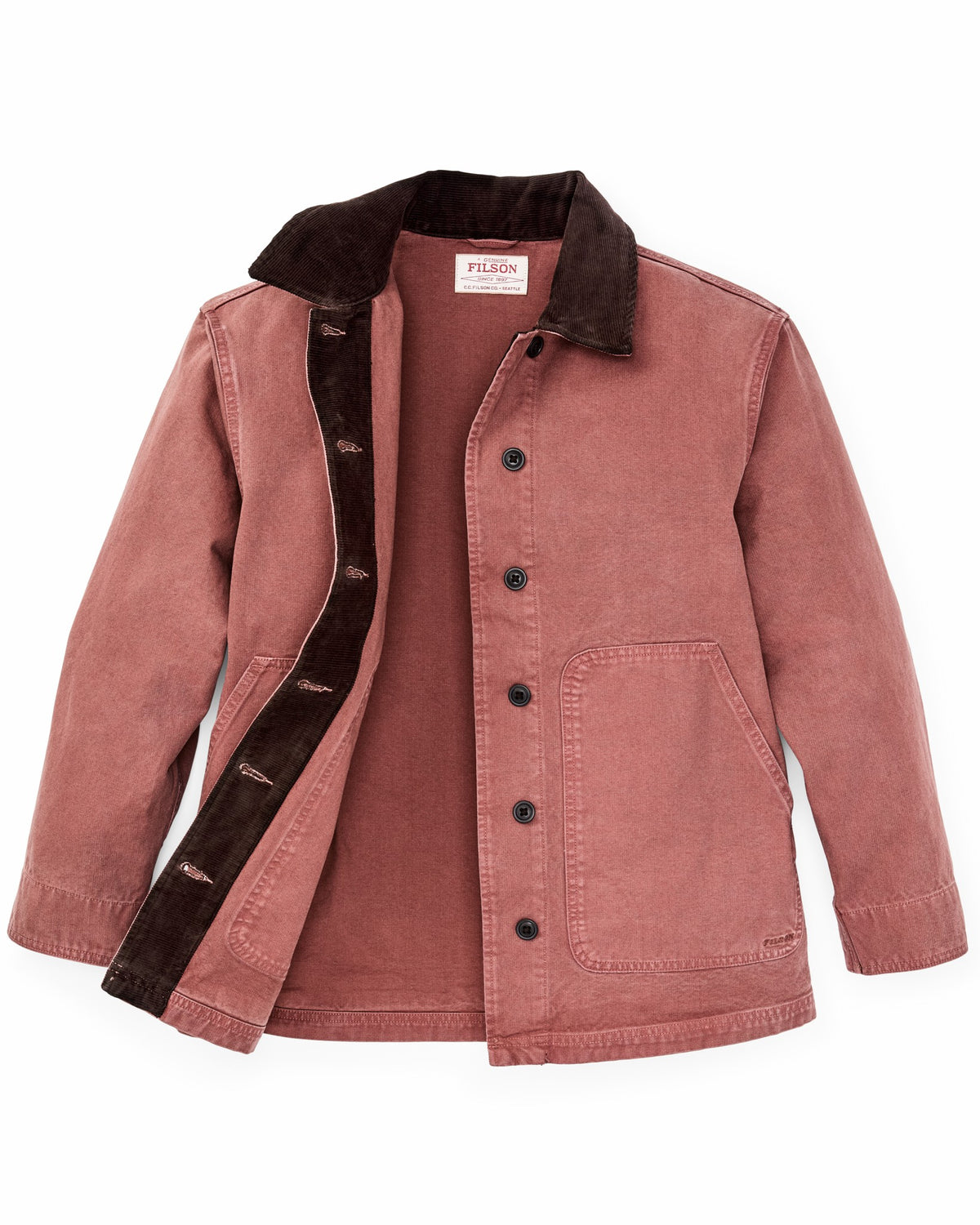 Women Filson Women's Canvas Barn Coat - Mahogany