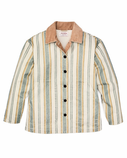 Women Filson Women's Canvas Barn Coat - Natural / Yellow