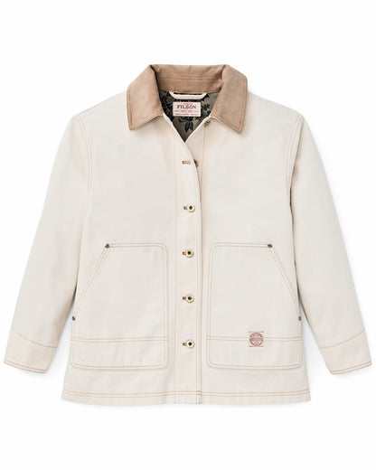 Women Filson Women's 11-oz. Denim Barn Coat - Natural Seed