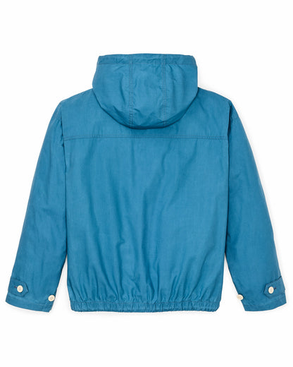 Women Filson Women's Dry Wax Hooded Popover - Marine Blue