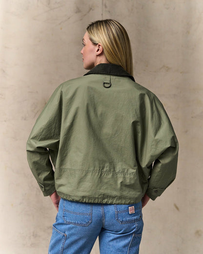Women Filson Women's Dry Wax Short Work Jacket - Slate Olive