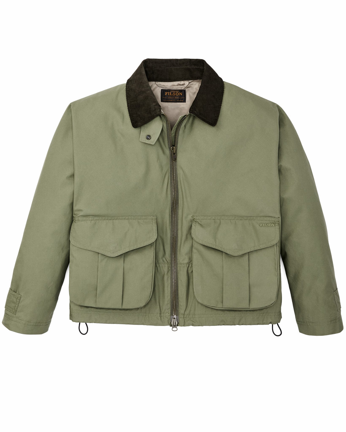 Women Filson Women's Dry Wax Short Work Jacket - Slate Olive