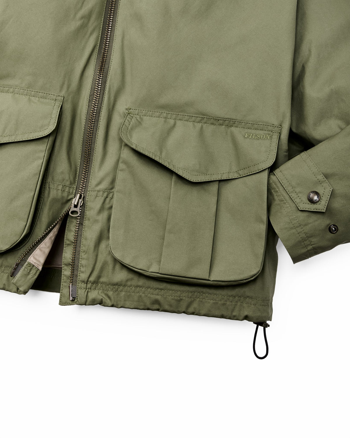 Women Filson Women's Dry Wax Short Work Jacket - Slate Olive