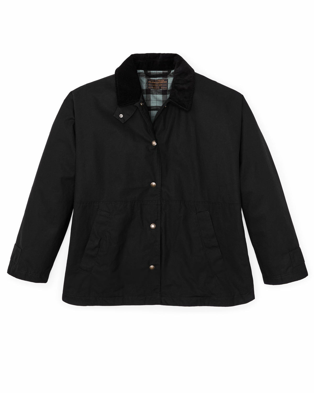 Women Filson Women's Harbor Front Waxed Jacket - Black