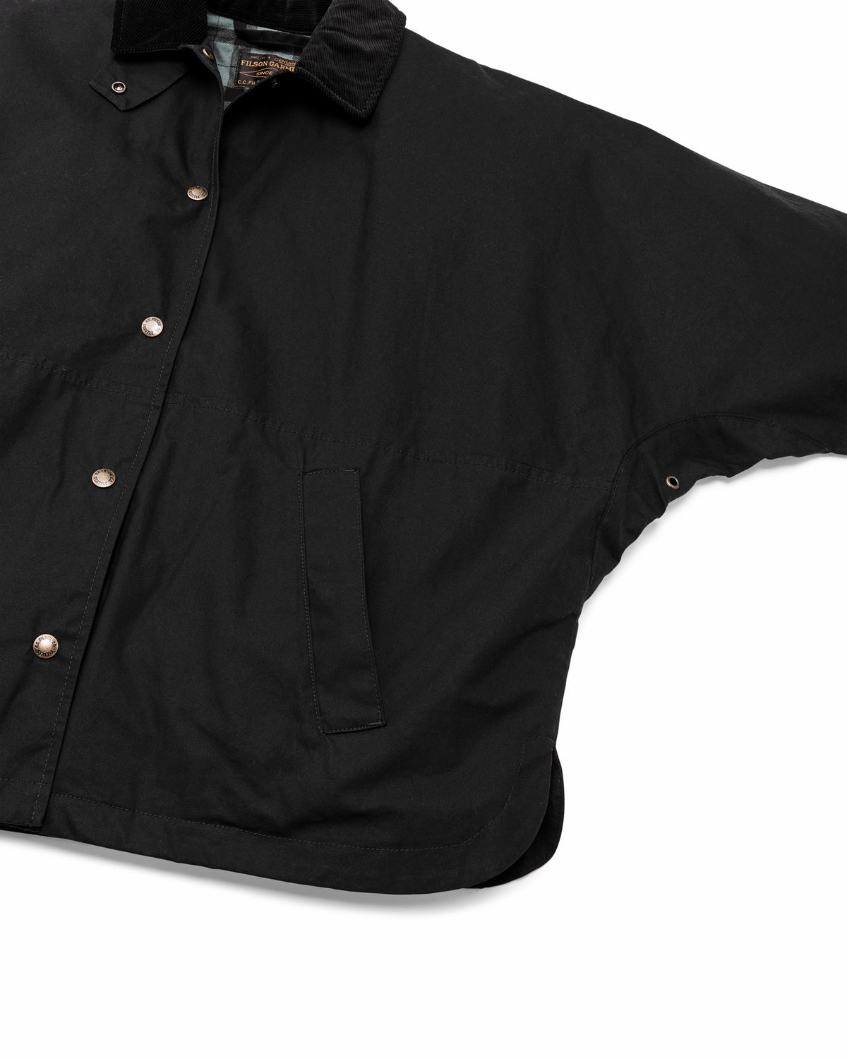 Women Filson Women's Harbor Front Waxed Jacket - Black