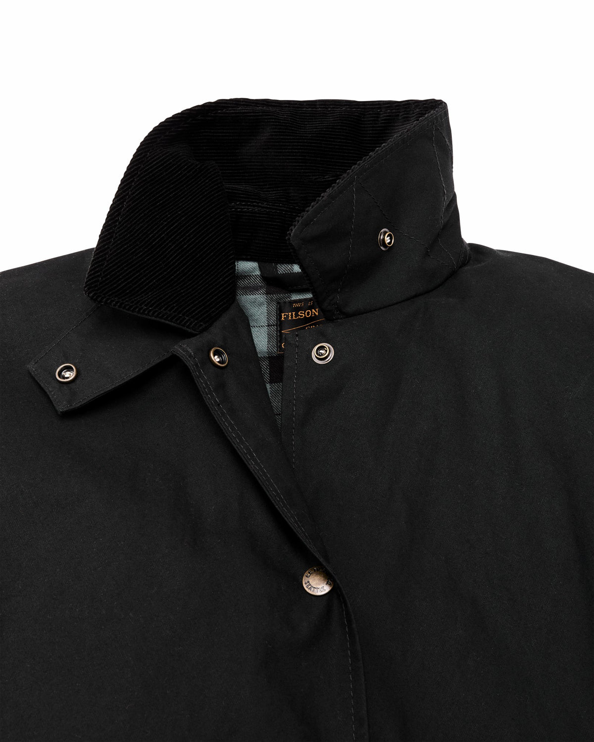 Women Filson Women's Harbor Front Waxed Jacket - Black