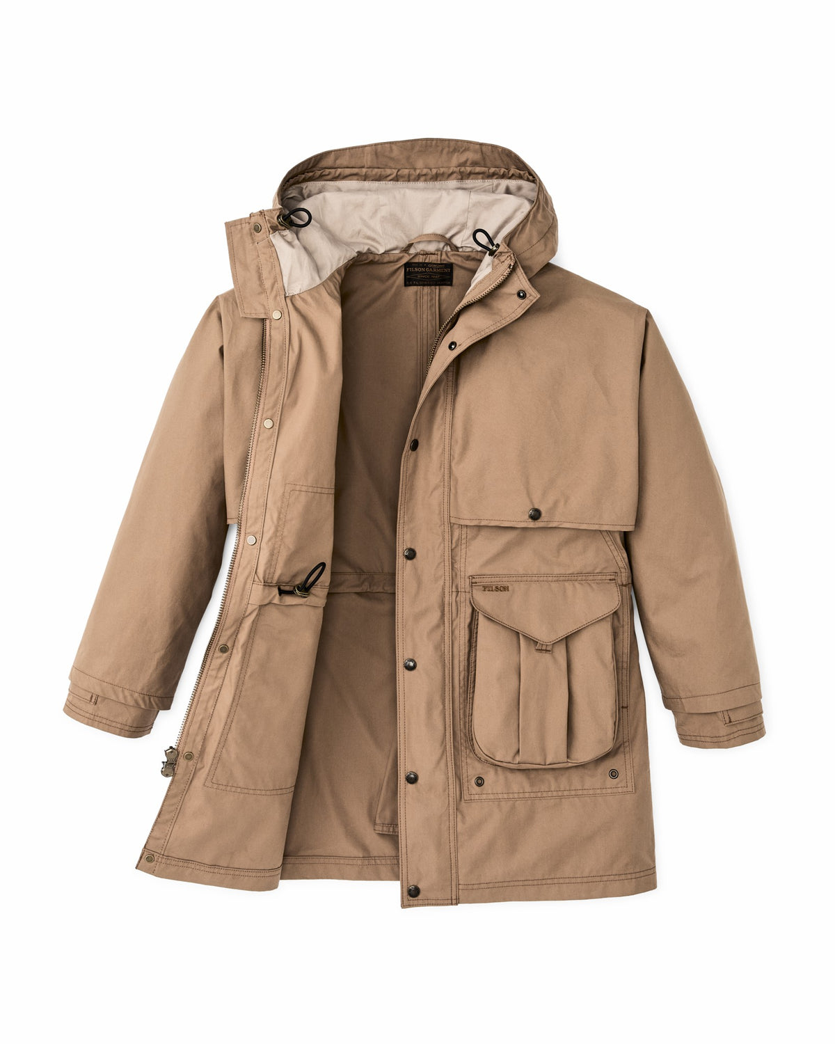 Women Filson Women's Aviator Cloth Long Raincoat