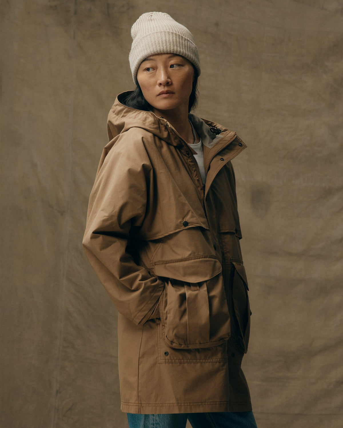 Women Filson Women's Aviator Cloth Long Raincoat