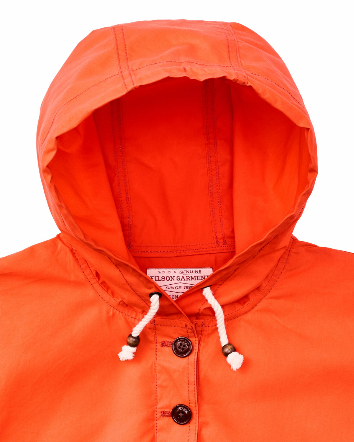 Women Filson Women's Ranger Hooded Popover - Flame