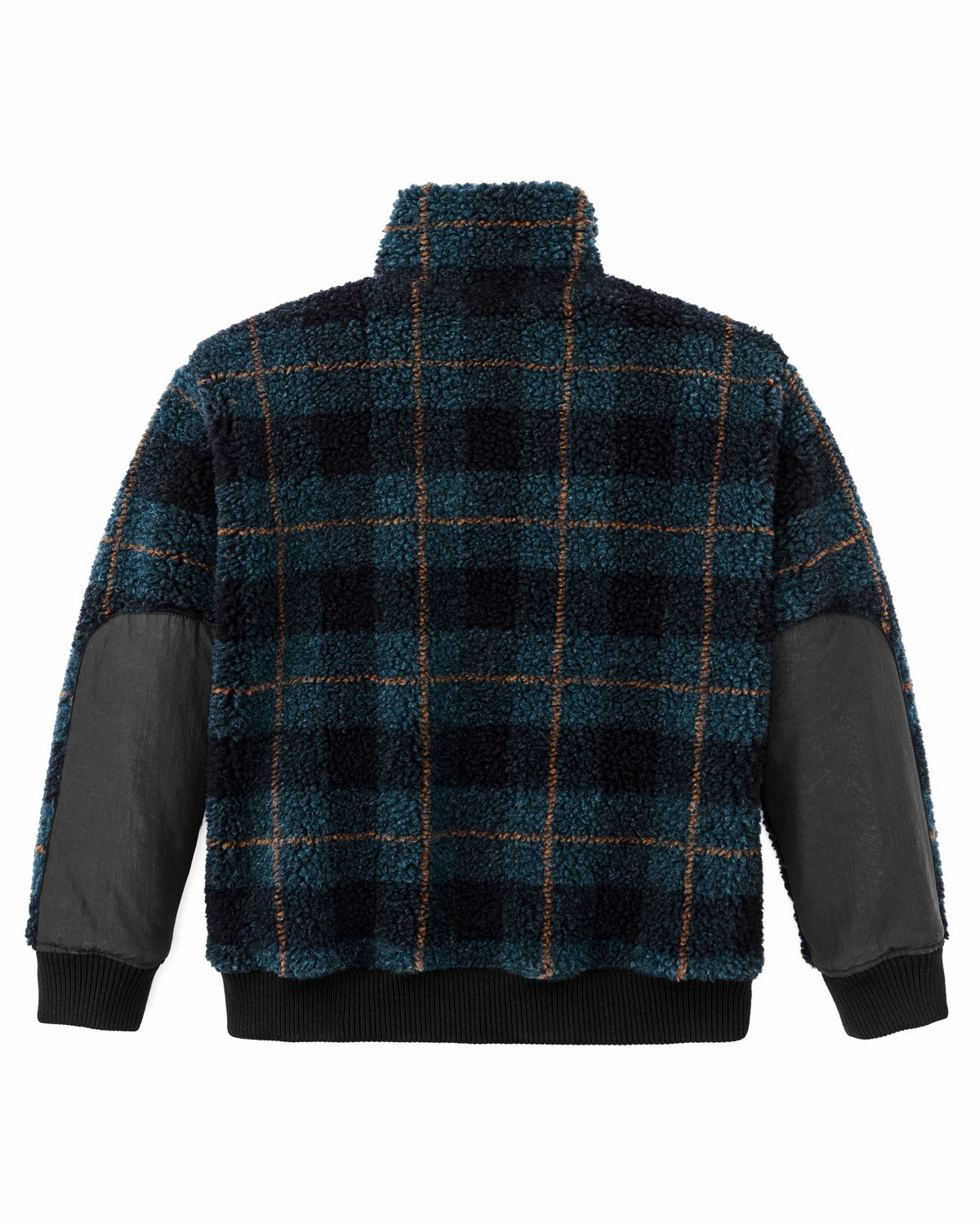 Women Filson Women's Pile Fleece Popover - Blue / Black Plaid