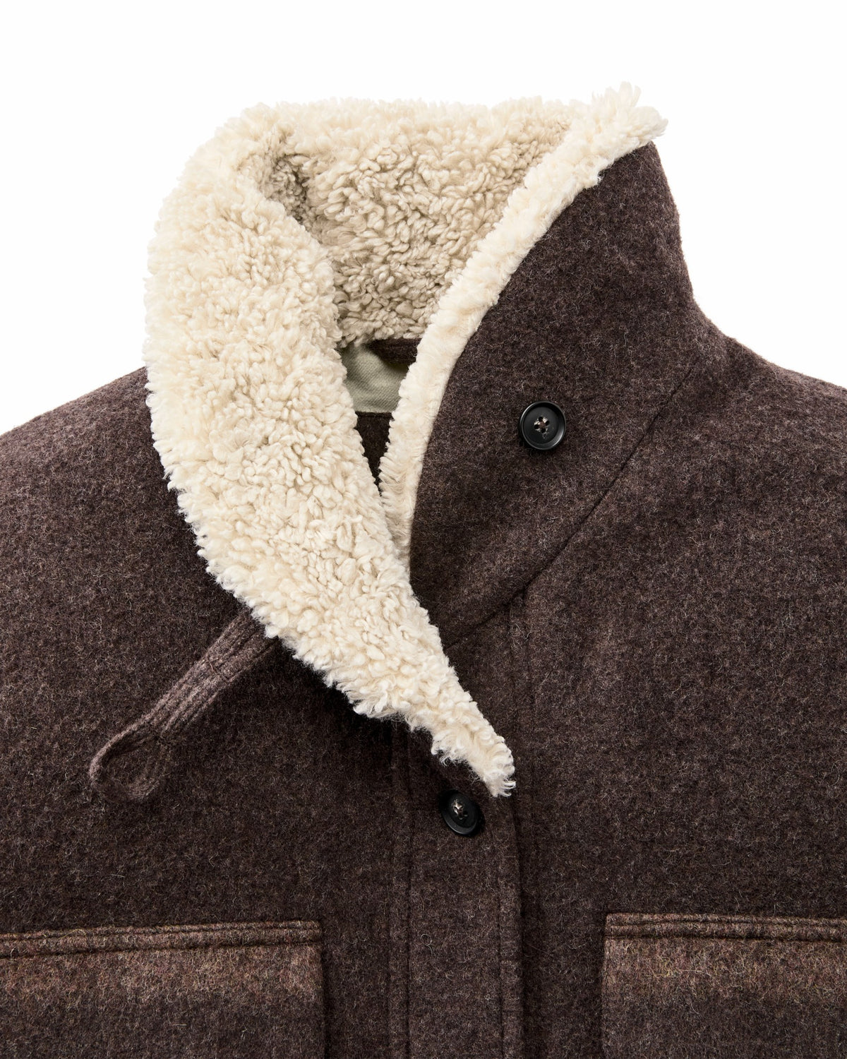 Women Filson Women's Kodiak Shawl Collar Coat - Brown / Yellow Stripe